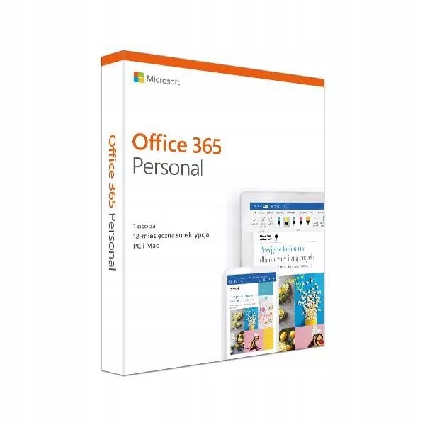 

Microsoft 365 Personal - 1 Użytkownik, 5 Stanowisk