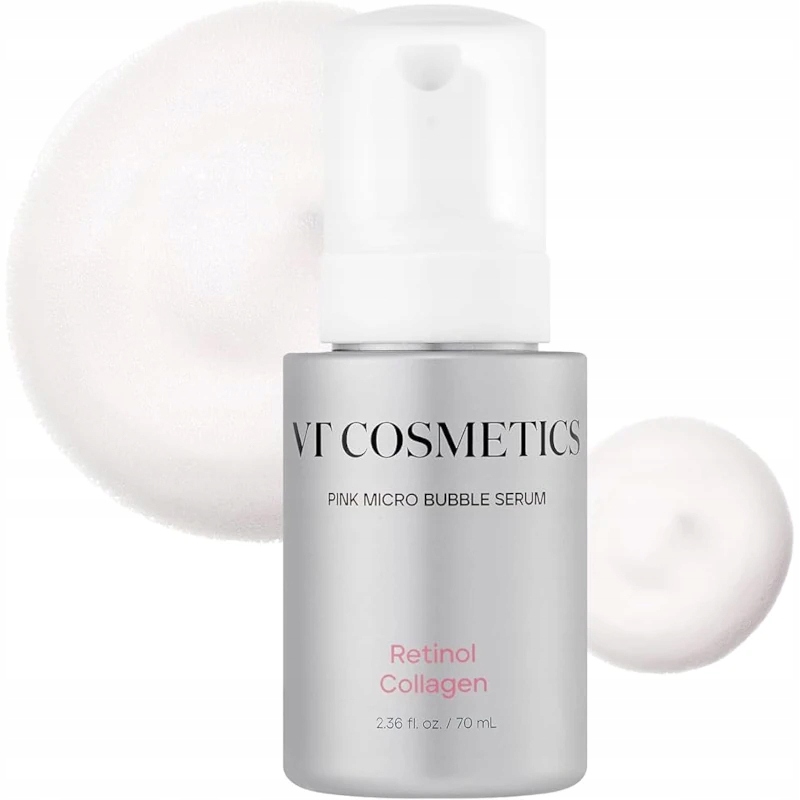 Vt Cosmetics Pink Micro Bubble Serum Retinol Collagen 70 ml