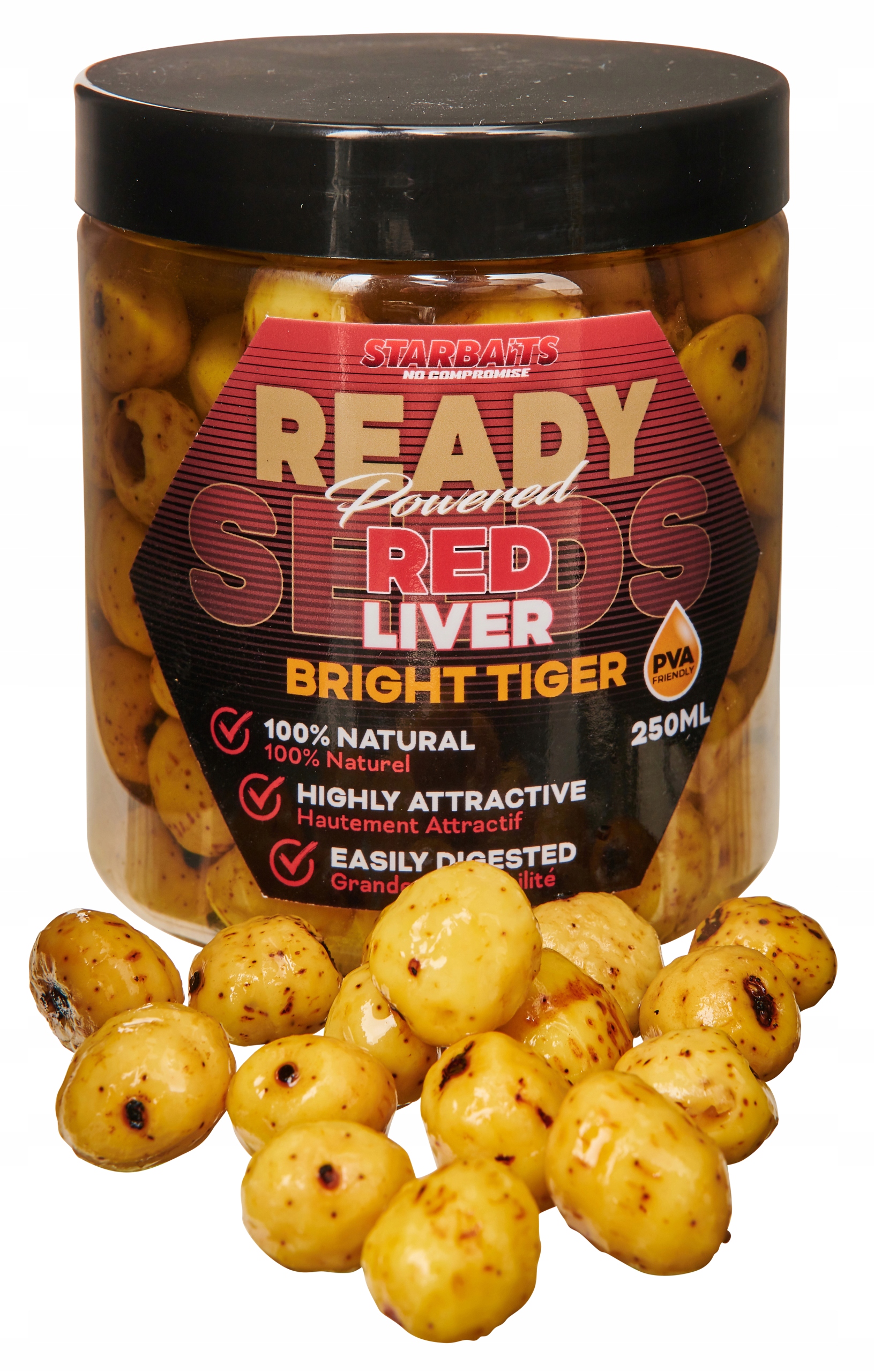 Starbaits Ready Seeds Bright Tiger Red Liver 250ml