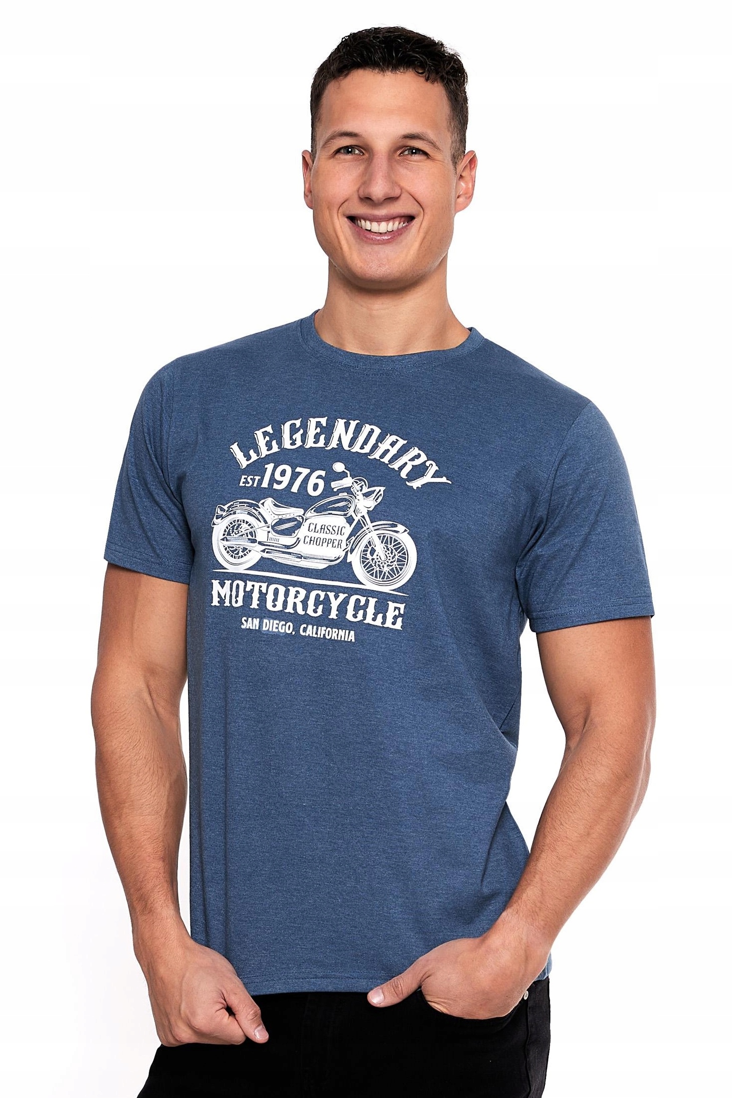 

T-shirt Koszulka Męska Nadruk Bawełna XXL Moraj