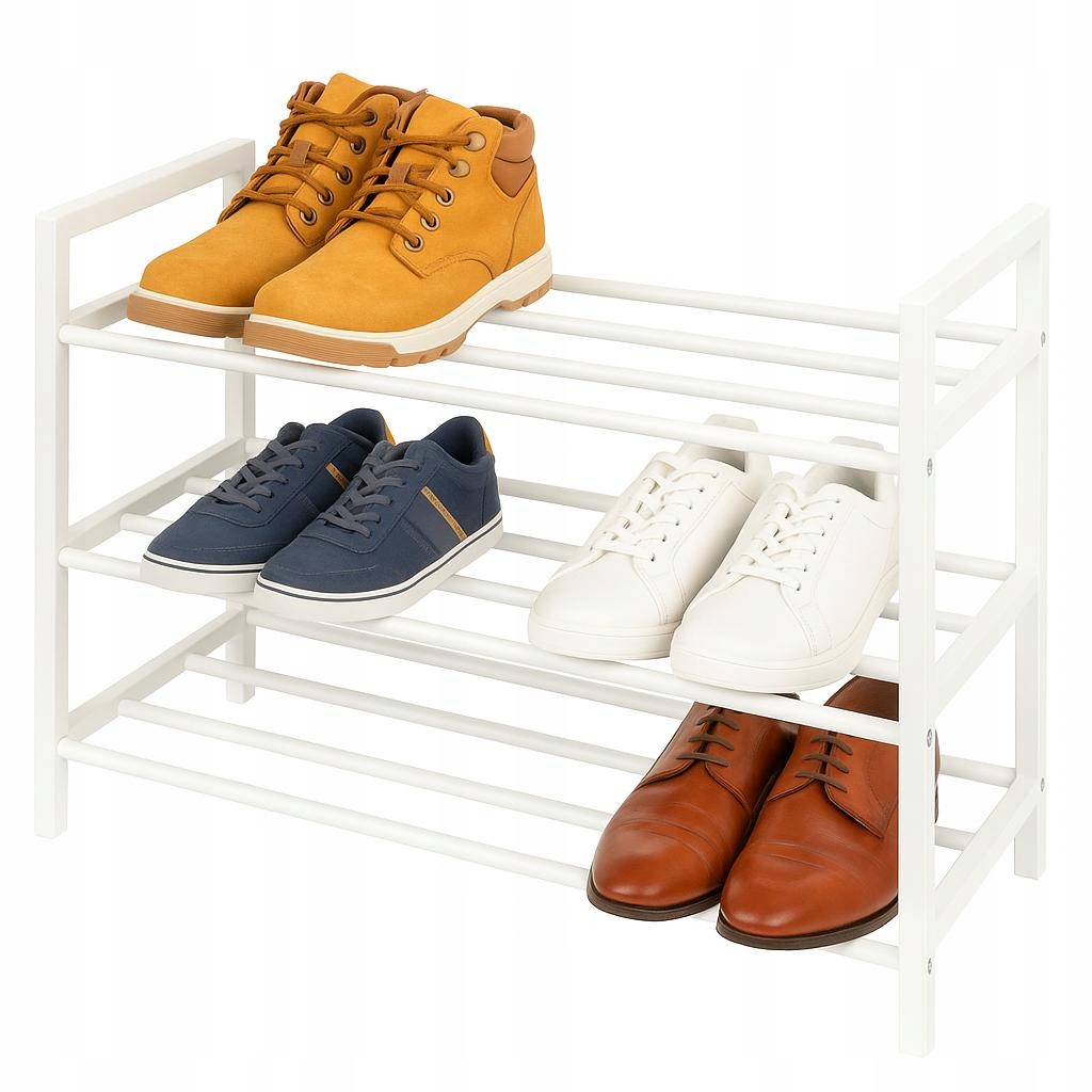 SZAFKA NA BUTY PÓŁKA REGAŁ STOJAK NA OBUWIE SOLIDNA METALOWA 65x26x50 cm