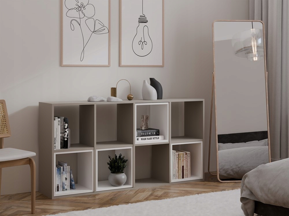 Regał Malax 2X4 GLINA Marka TopEshop