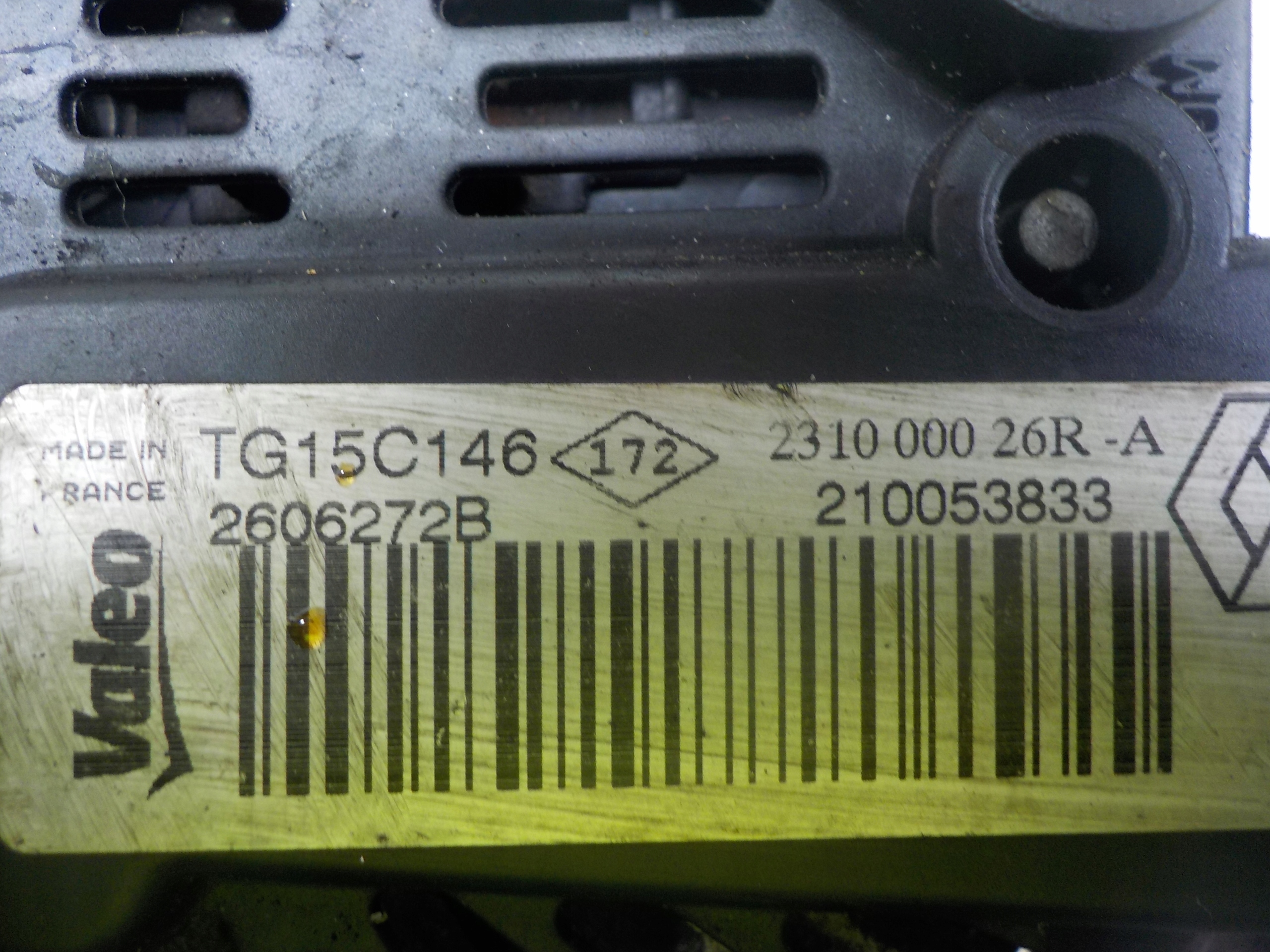 RENAULT SCENIC III 1.5 DCI ORG ALTERNATOR 231000026R-A