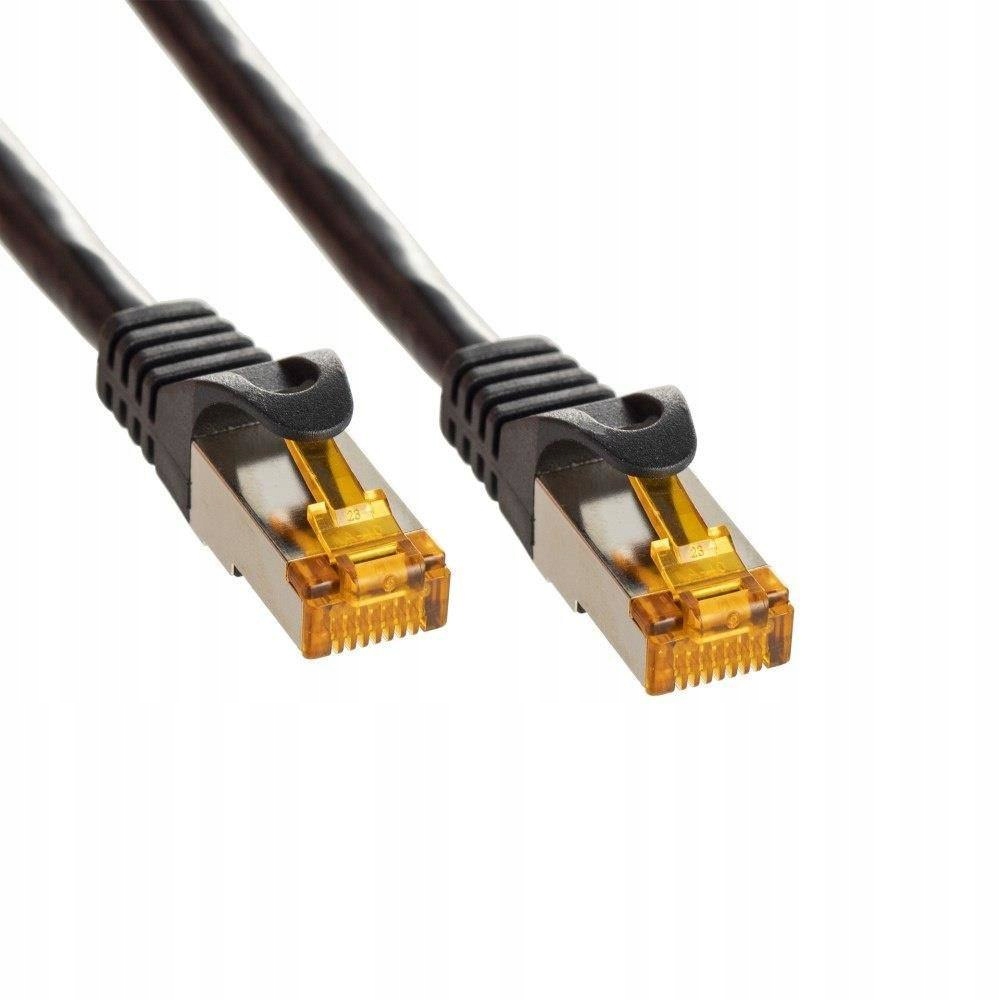 KABEL SIECIOWY LAN ETHERNET RJ45 SFTP CAT6a 15M Kolor czarny
