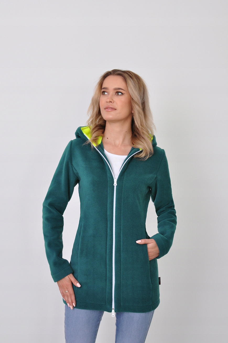 POLAR DAMSKI DŁUGI CIEPLUTKI -MORSKI 405g/m2- S Marka Windrose