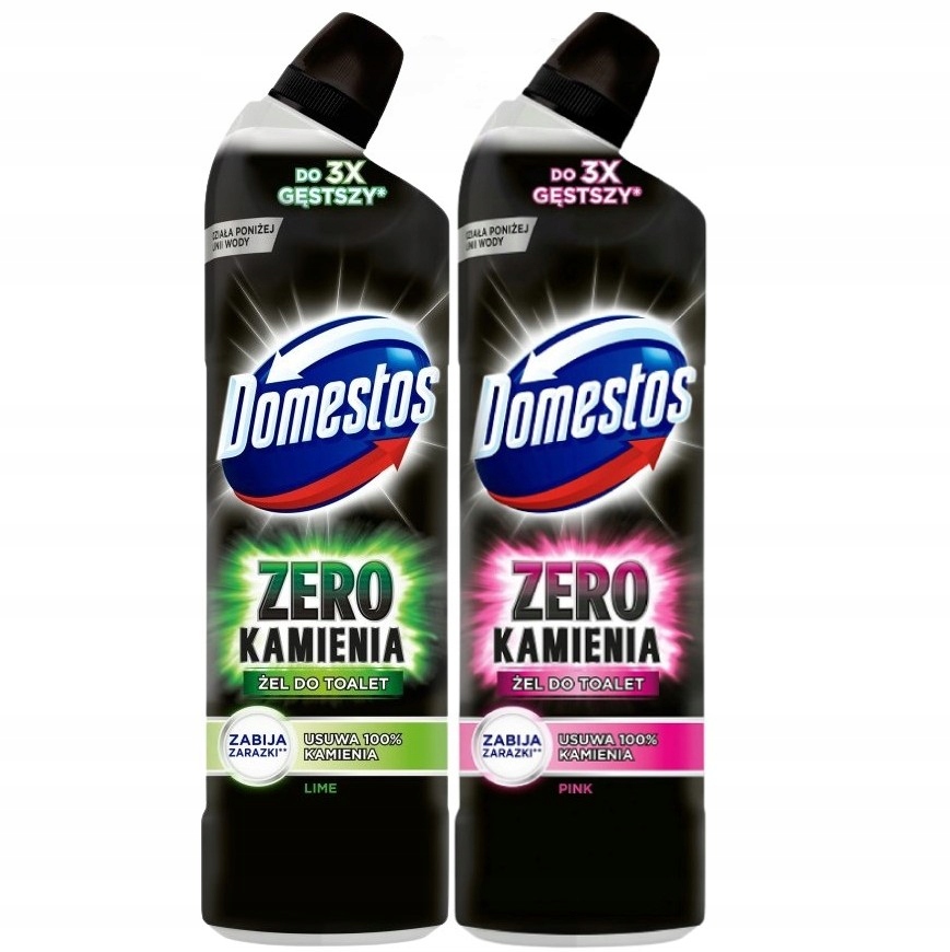 

Domestos Zero Kamienia żel do toalet Wc 2x750ml