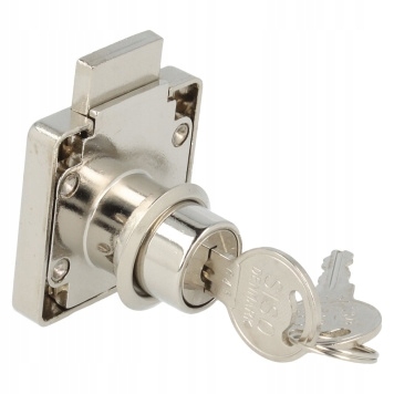 

Zamek meblowy kwadratowy Siso X-850 metalowy klucz
