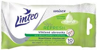 

Chusteczki odświeżające Linteo z ogórkiem 10 szt.