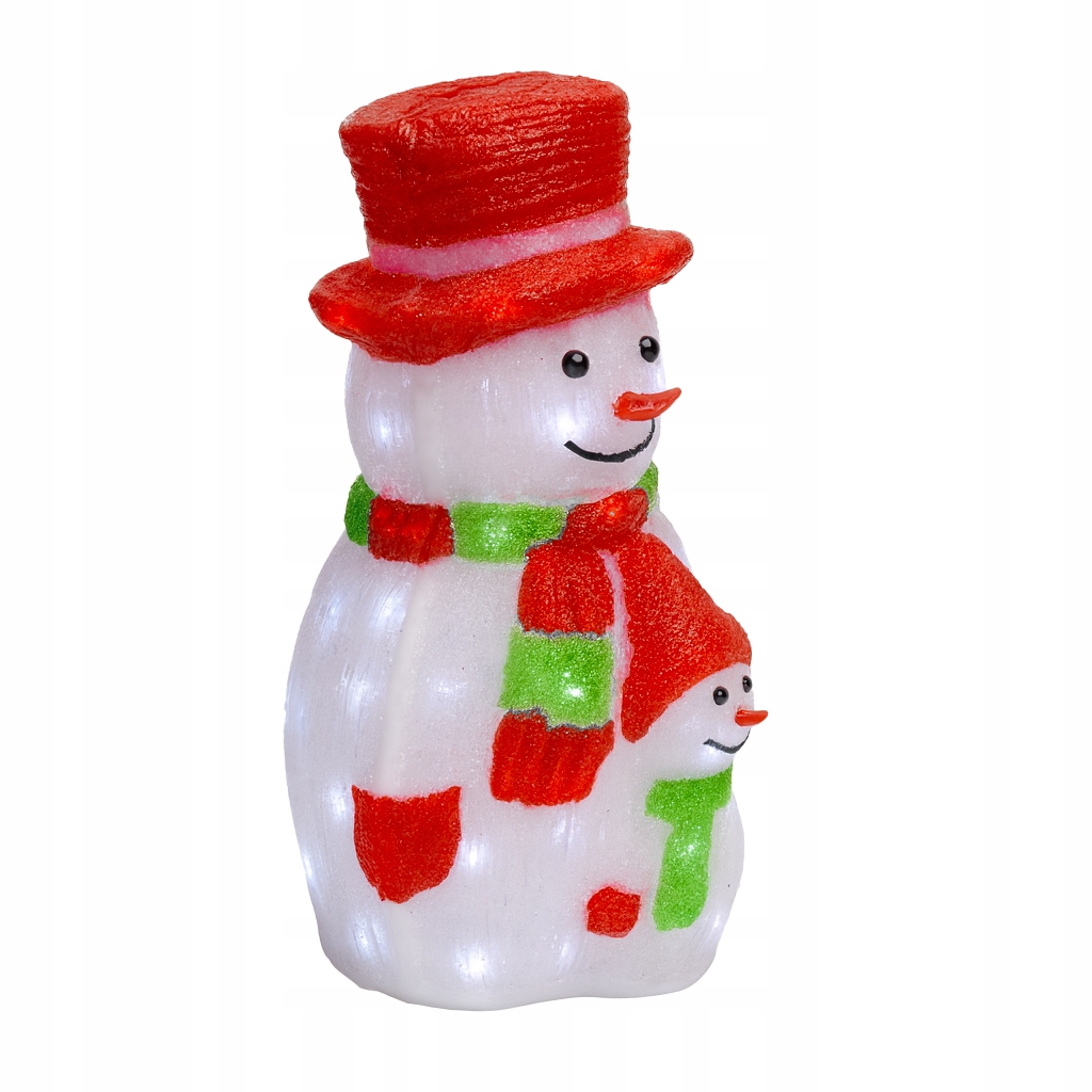 Snehuliak 3D Led Svietiaci Veľká Figúrka Ozdoba Dekorácia Vianočná Na Elektrinu