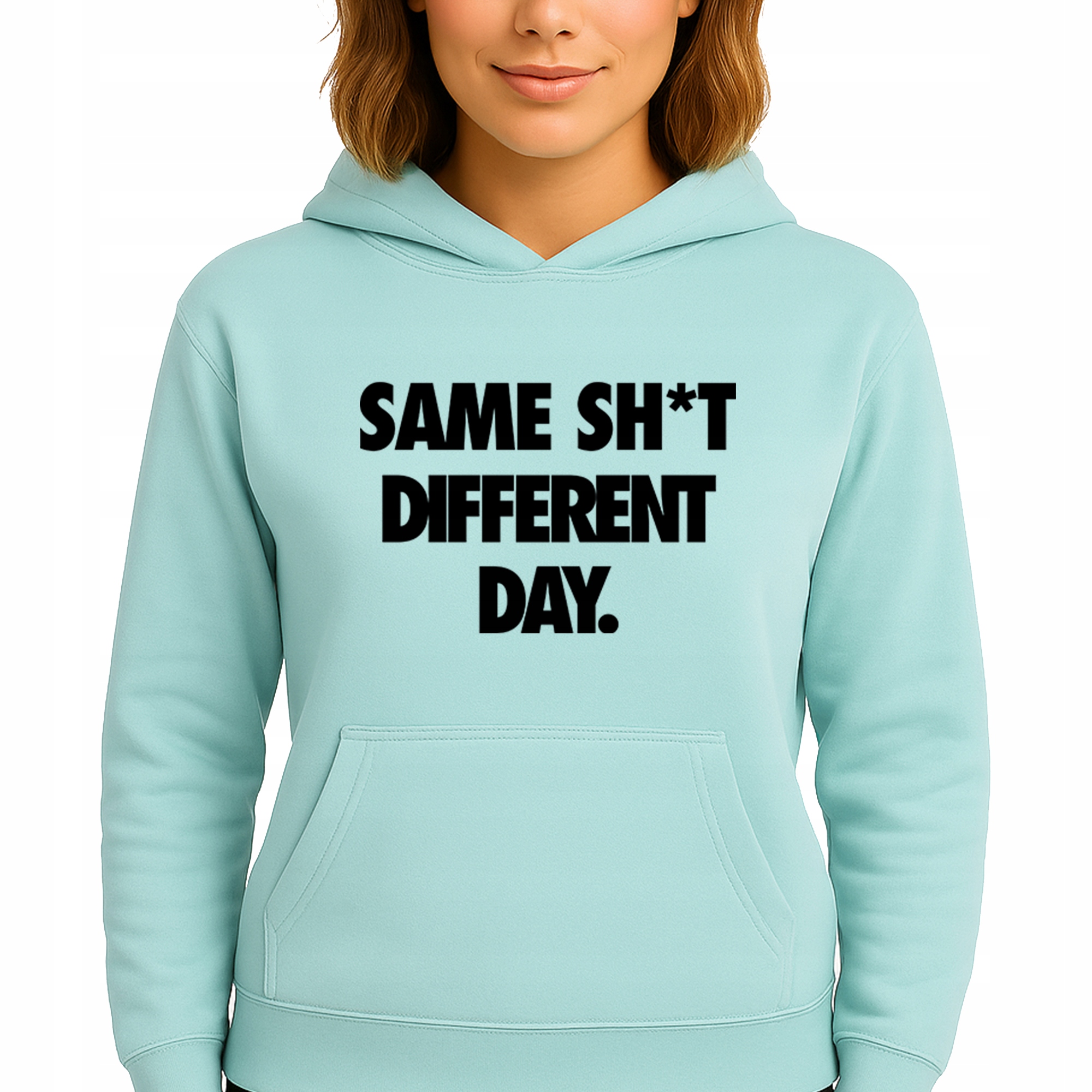 Mikina Mátová Hoodie Kapuce Bavlněná Same Sh*t Different Day M