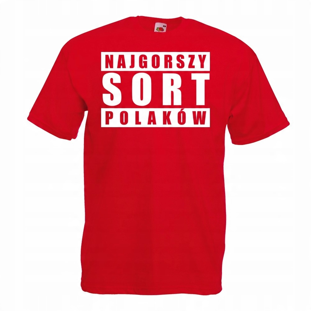 

Koszulka z nadrukiem Gorszy Sort Polaków XXL czerw