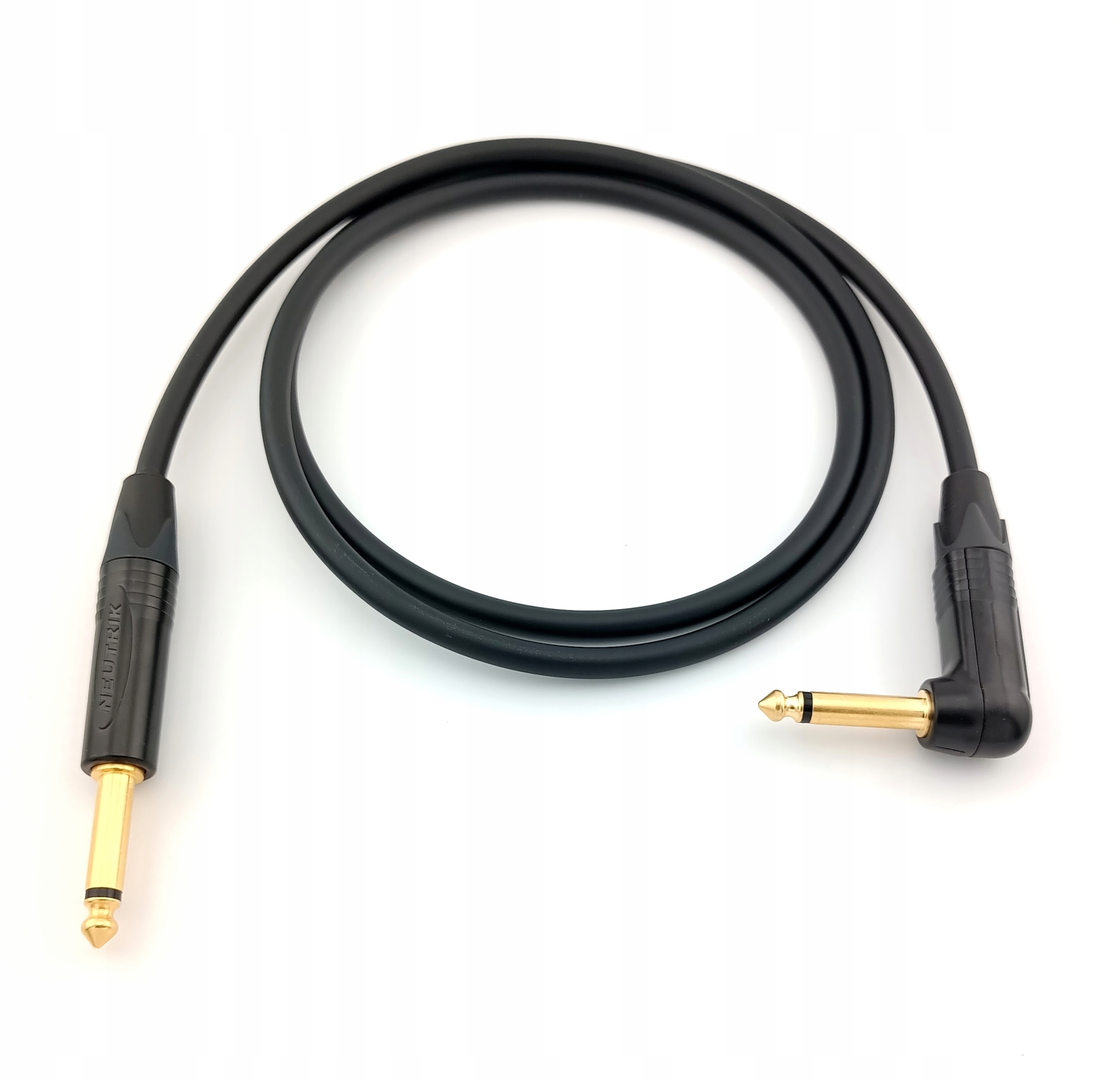 Ručně vyrobený kytarový kabel 6,3 mm 6,3 mm Ts Mogami 2524, Neutrik 1,5 m