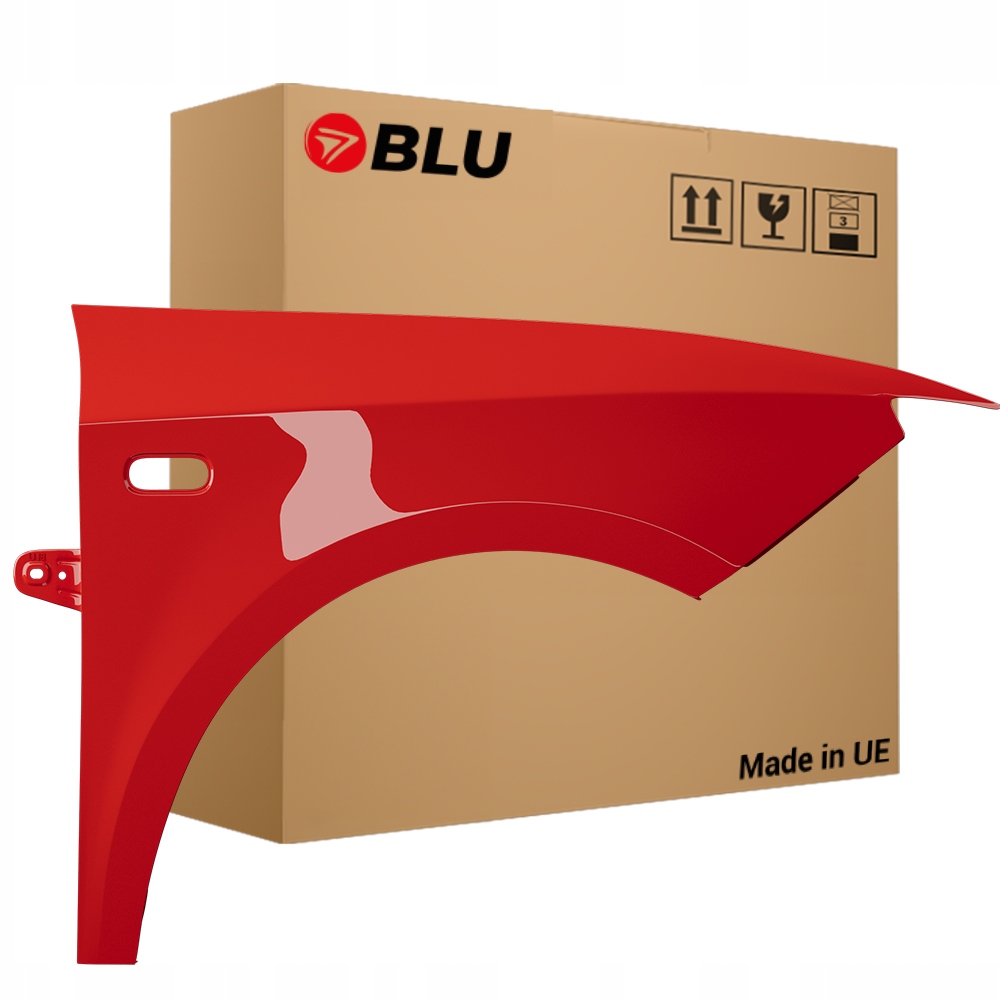 Blu Blatník Seat Ibiza IV 4 6J LS3Z pravý červený 08-17 přední pozink