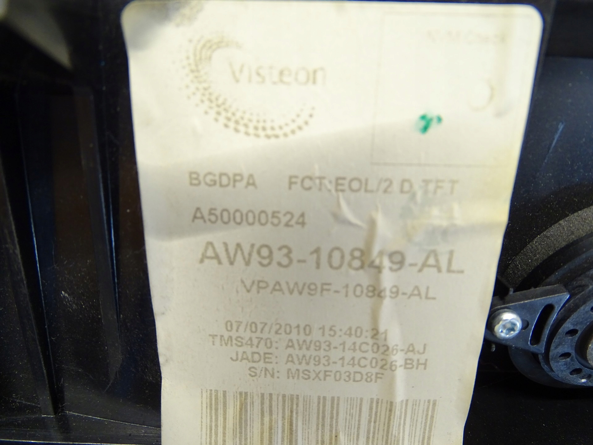 dials clock JAGUAR XJ X351 AW93-10849-AL UK