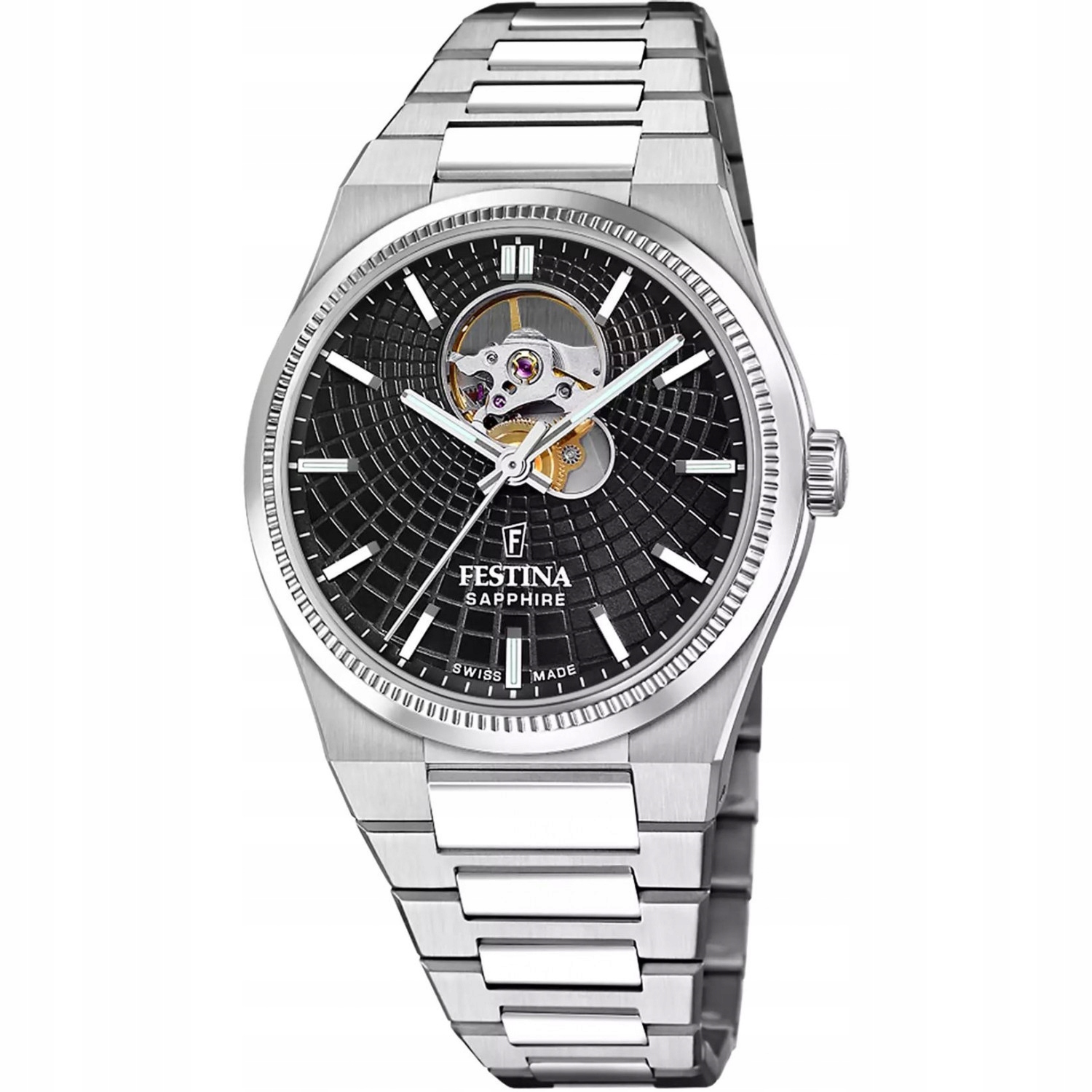 Pánské Hodinky Festina F20053-4 stříbrný náramek