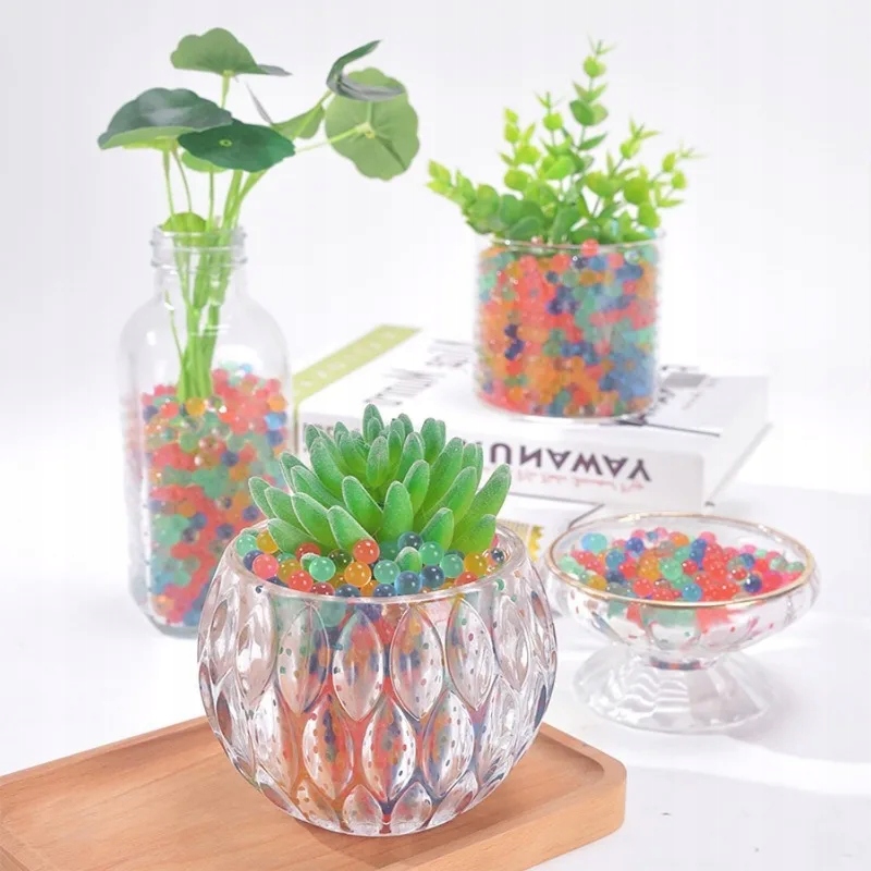 KULKI ŻELOWE HYDROŻELOWE DO PISTOLETU KWIATÓW PRZEŹROCZYSTE NIEBIESKIE MIX Seria KULKI HYDROŻELOWE