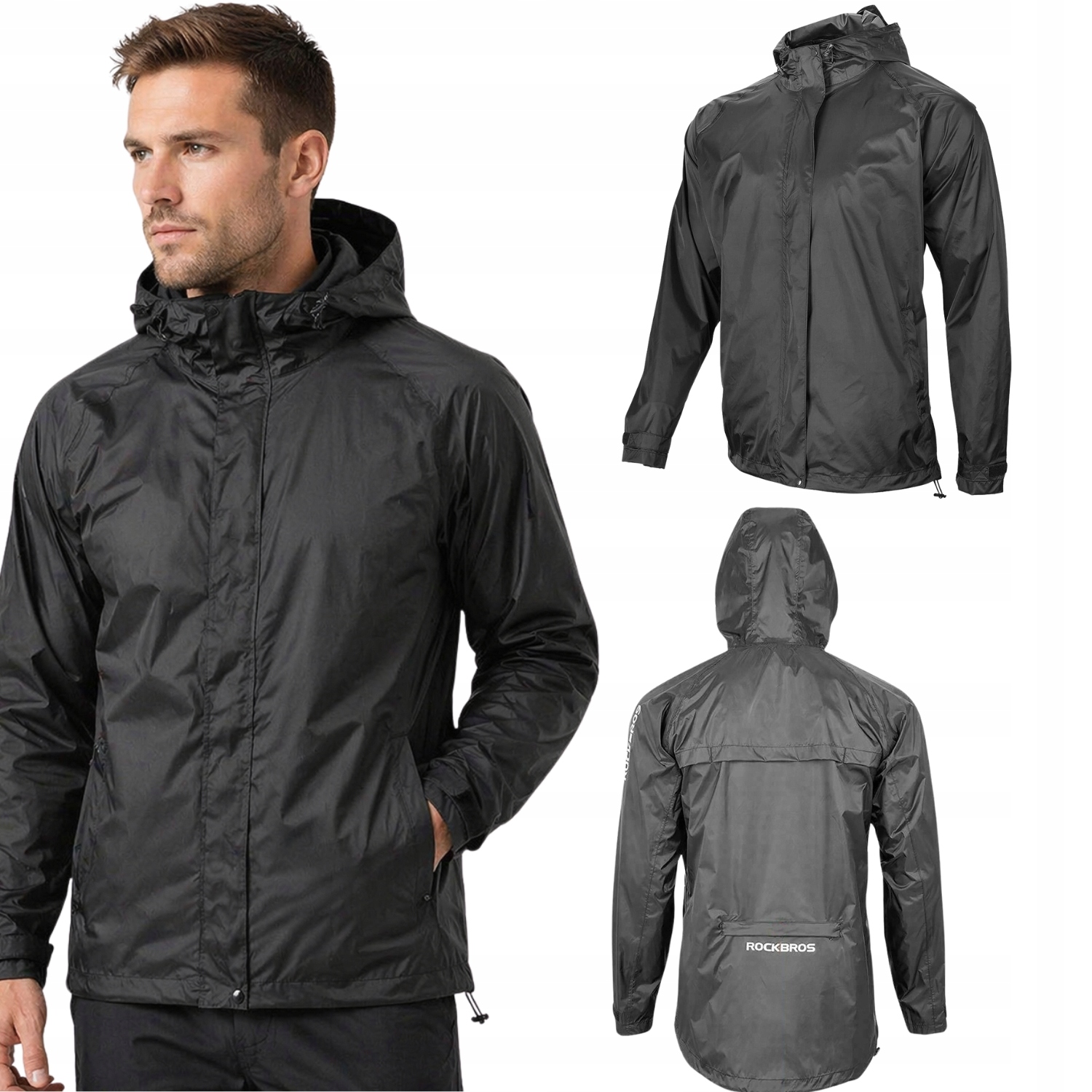 Kurtka Przeciwdeszczowa Na Rower Sportowa W Góry Oddychająca XL Rockbros