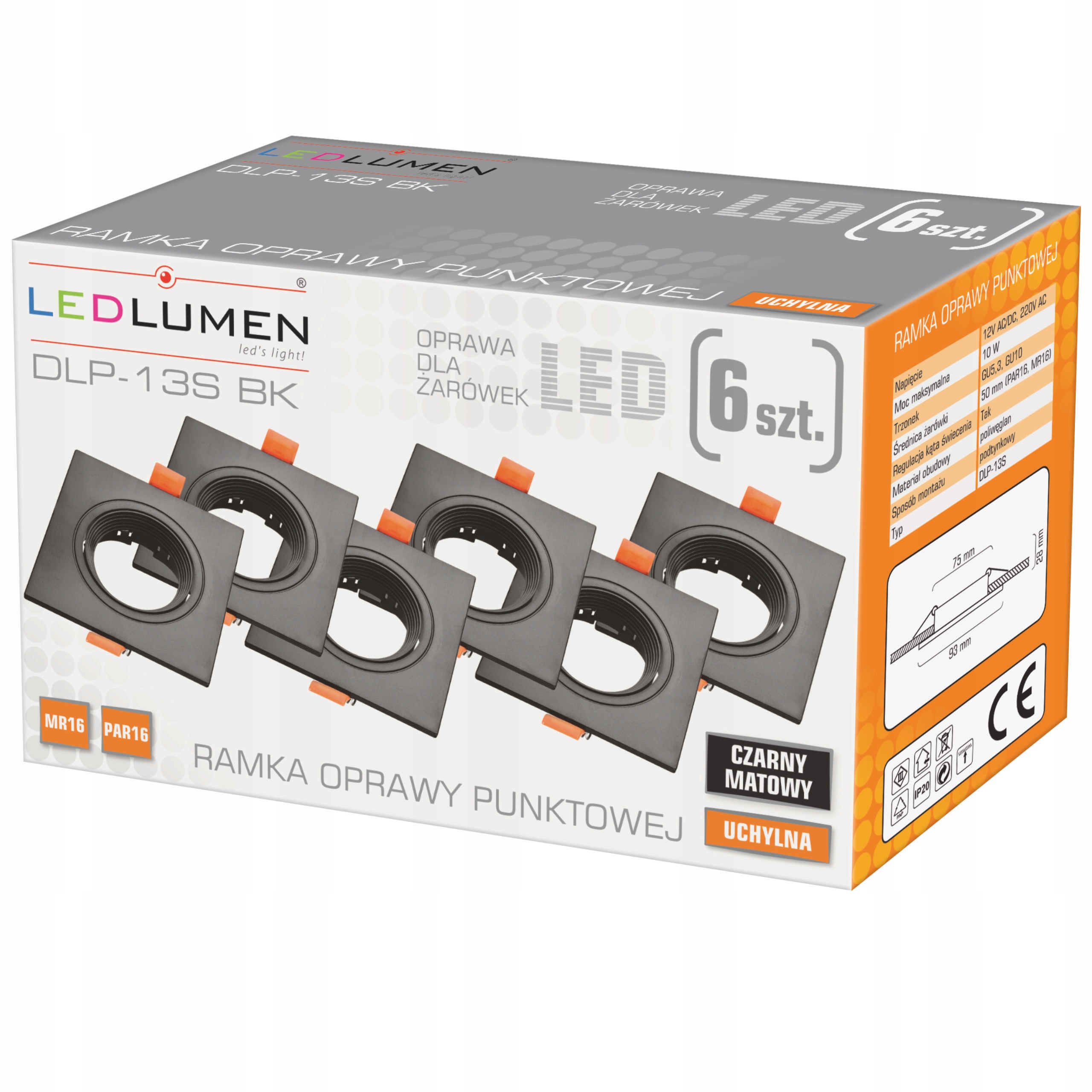 

Zestaw 6x Oprawa Halogenowa Sufitowa Led Ruchoma