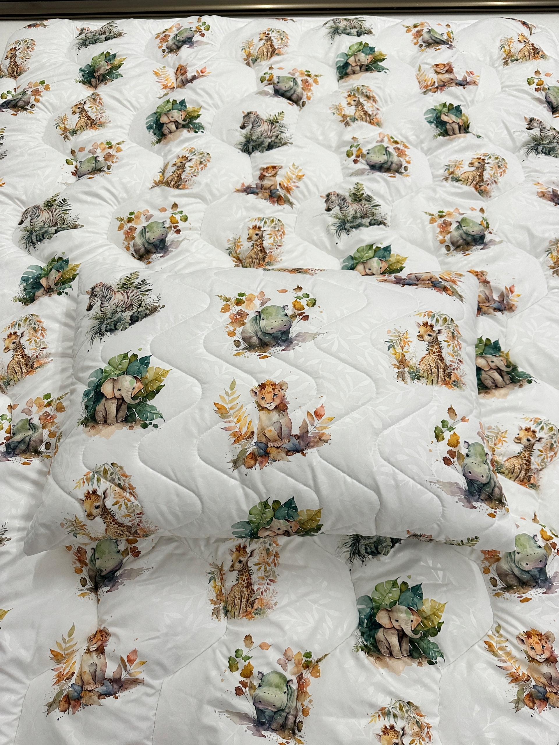 Kołdra 100x135 i Poduszka 40x60 dla Dzieci Komplet Całoroczny ZOO Kod producenta Komplet 100x135+40x60 ZOO