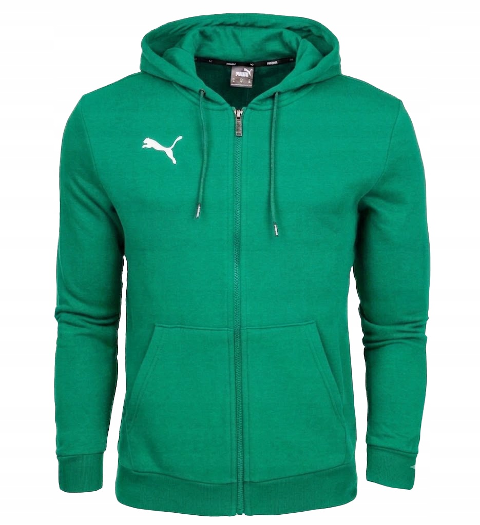 3402 Pánská Mikina Puma Rozepínací S Kapucí Bavlněná Sportovní Zelená L