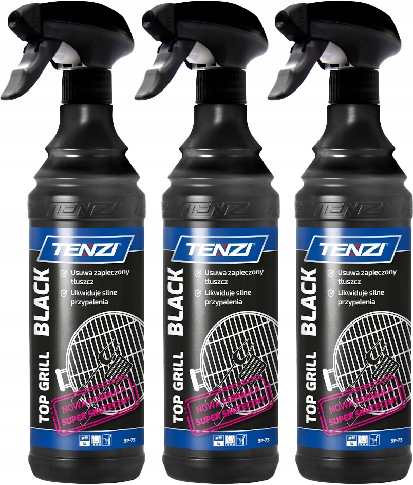 Levně Tenzi Top Grill Black kapalina do trouby x3