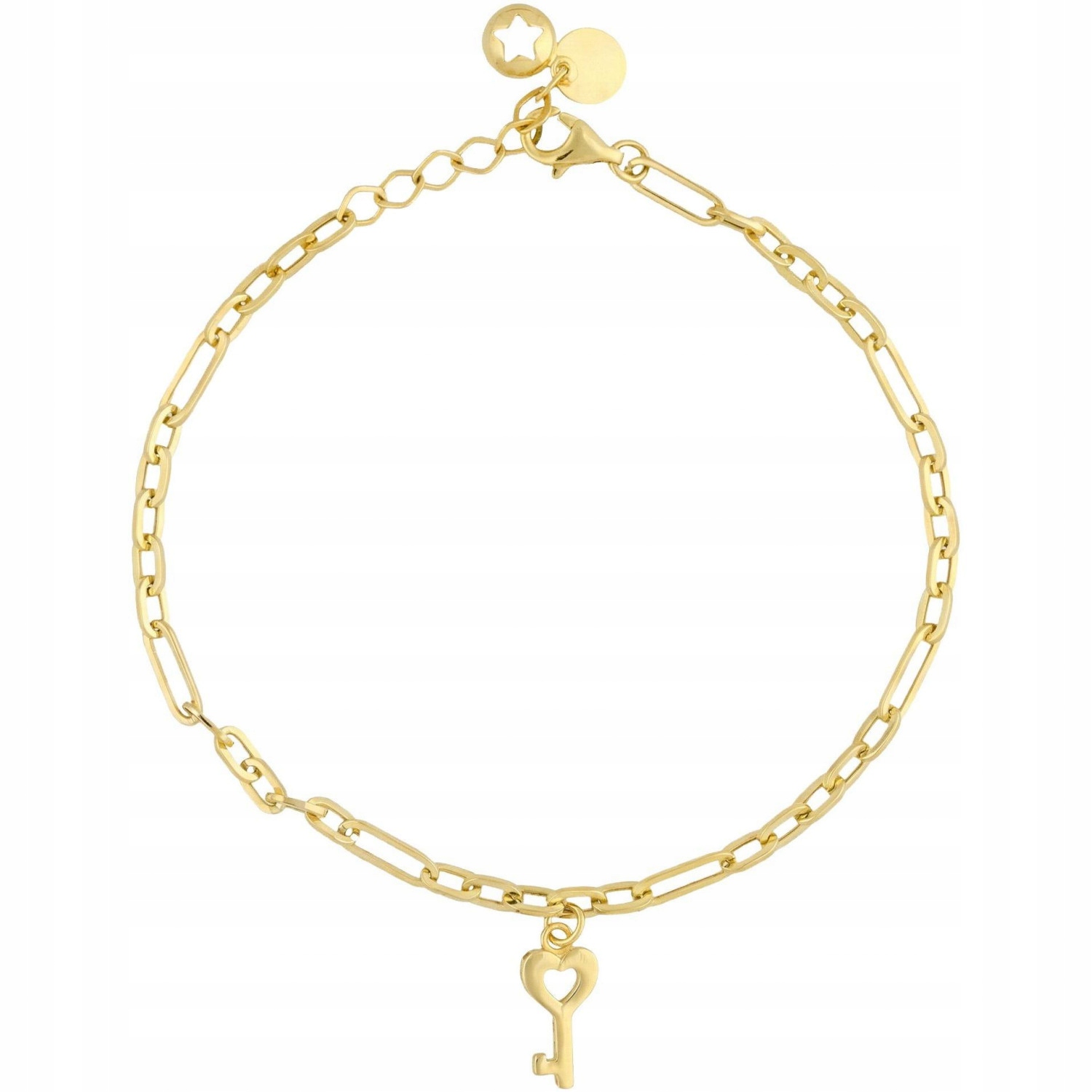 Dámský náramek Harf zlatý klíček