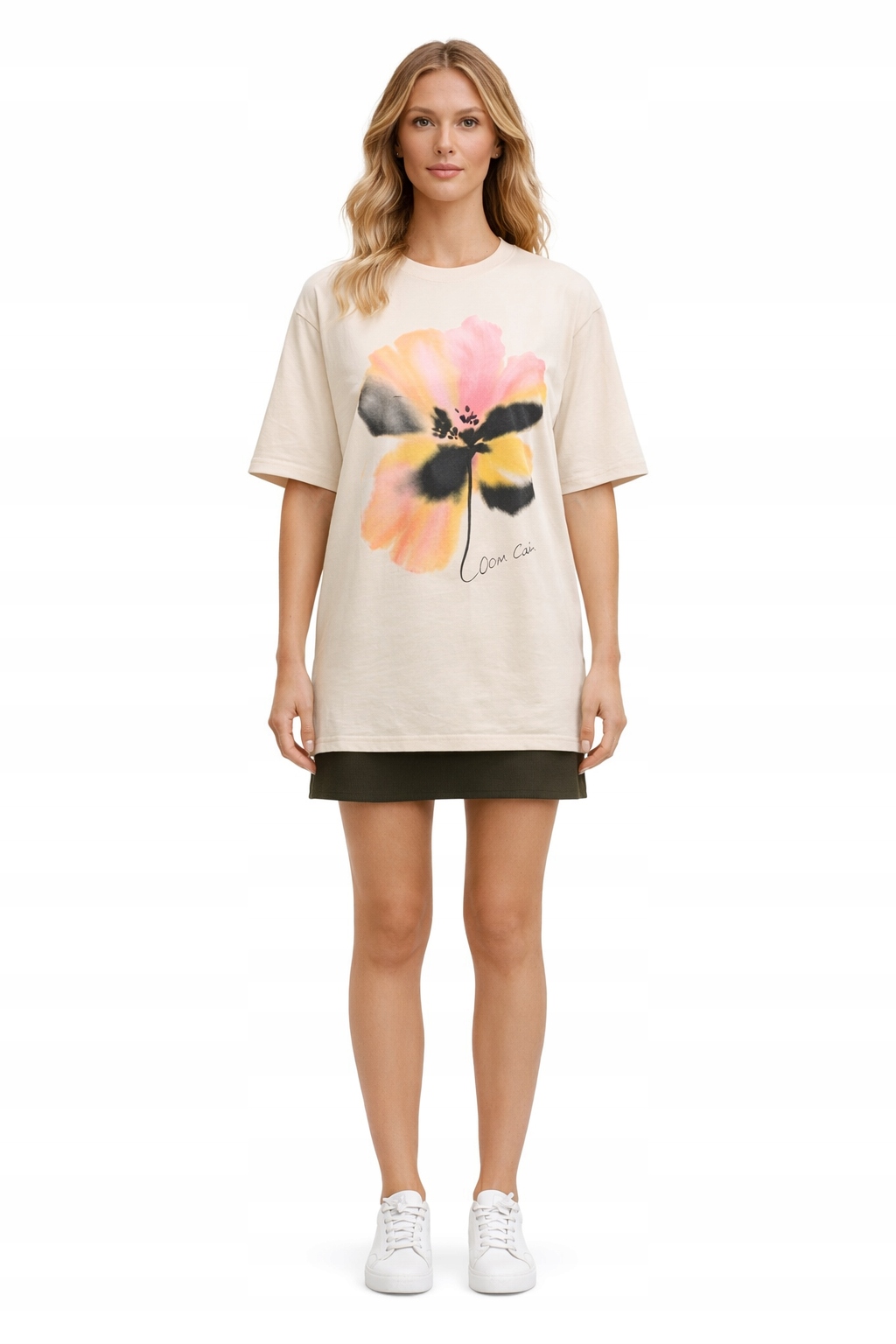 Stine Goya Béžové Bavlněné Tričko S Oversize Střihem M I3C