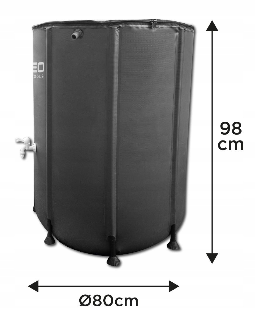 NEO TOOLS ZBIORNIK NA DESZCZÓWKĘ WODĘ 500L PVC SKŁADANY 98x80cm 15-952 Marka Neo Tools