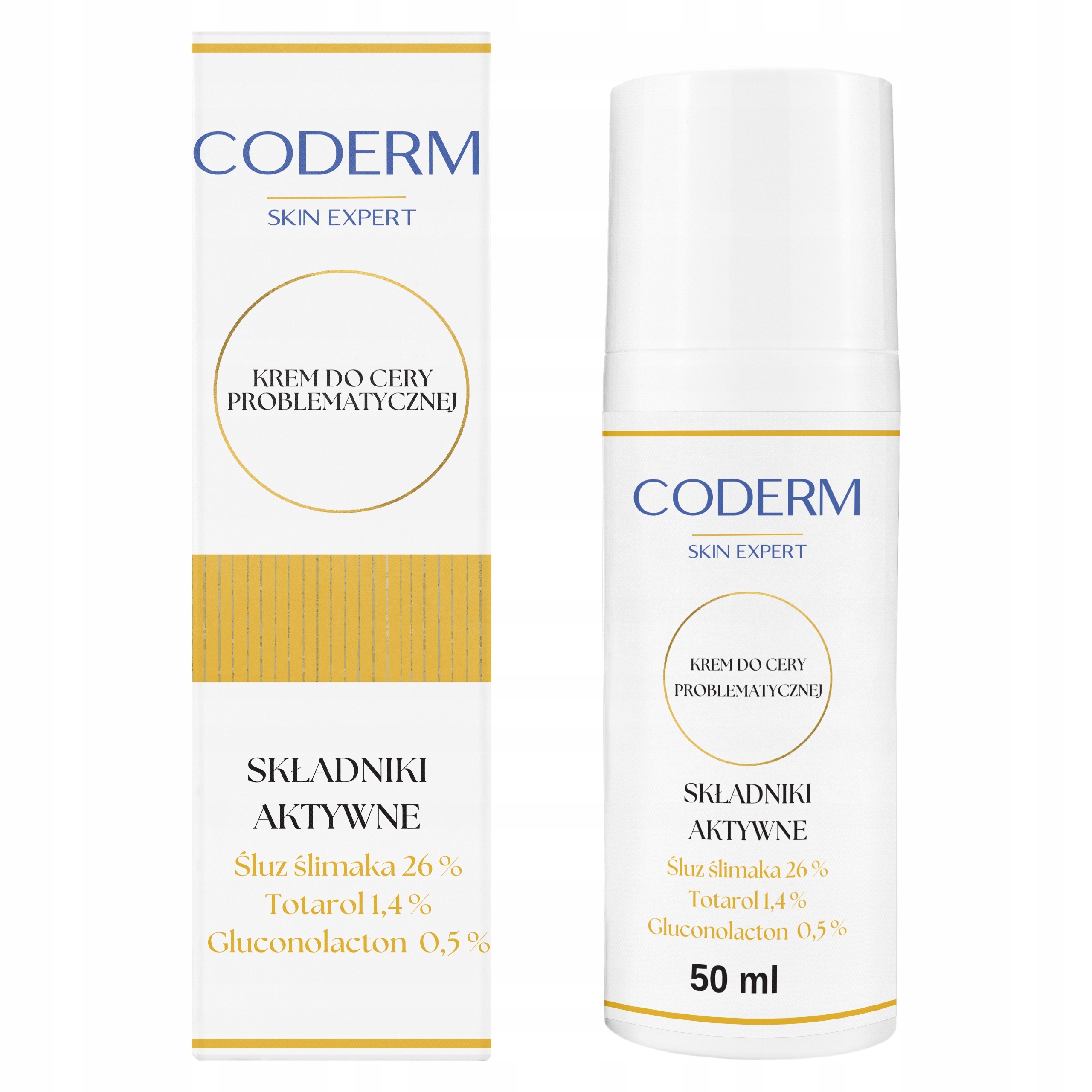 Coderm Krém pro problematickou pleť s hlemýždím slizem 26% 50 ml