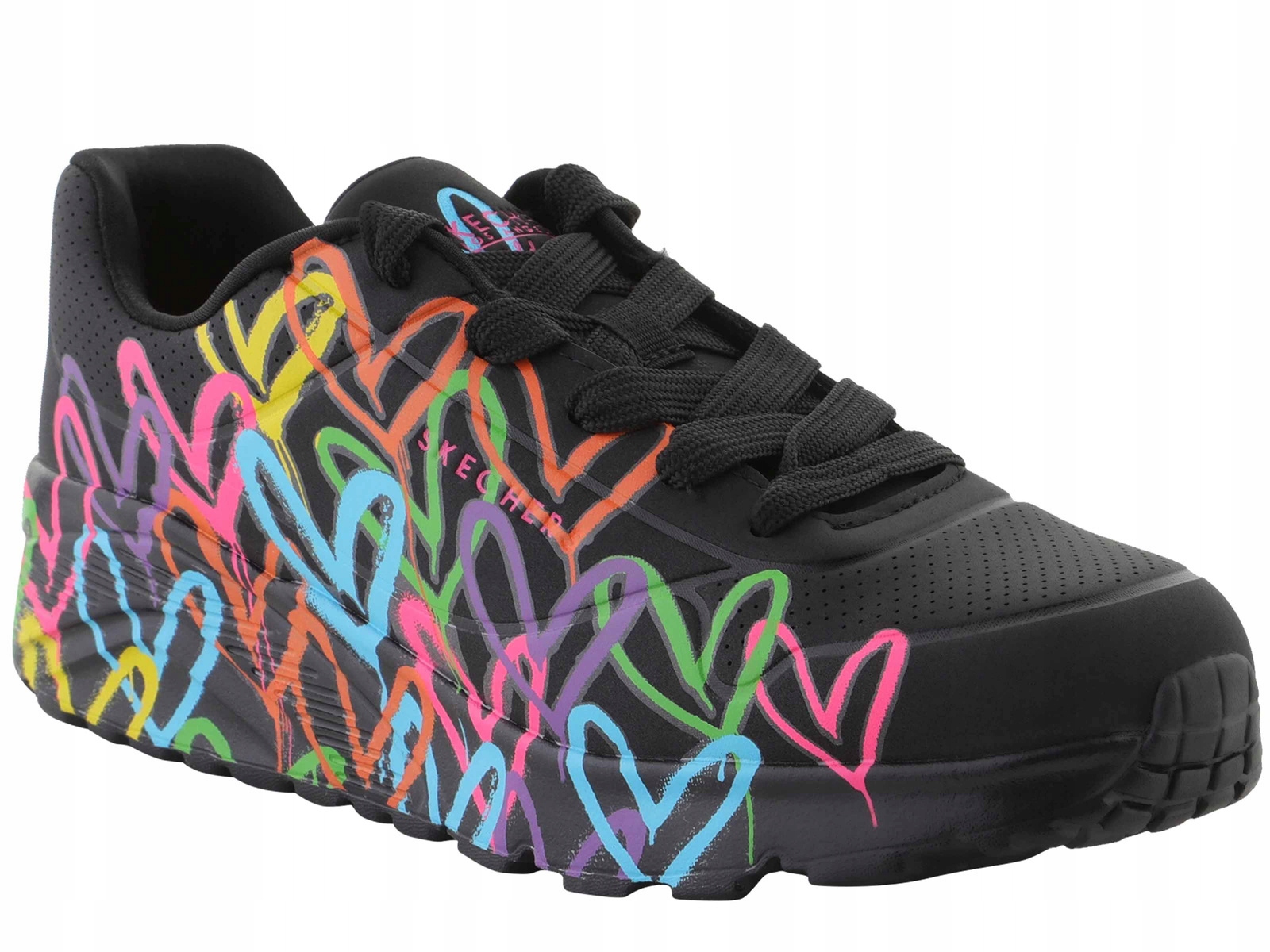 Skechers Uno Lite Spread The Love 314064L Bkmt Sneakersy Czarne