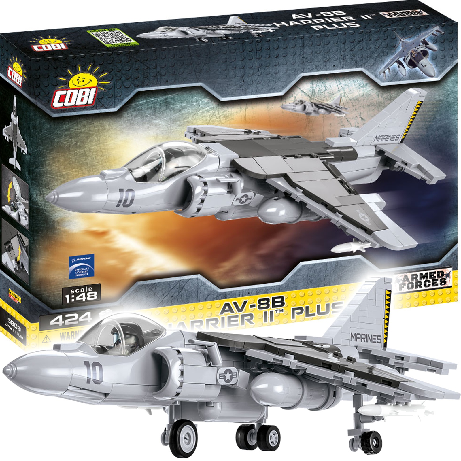 Cobi 5809 Amerykańsko-Brytyjski Samolot AV-8B Harrier II Plus