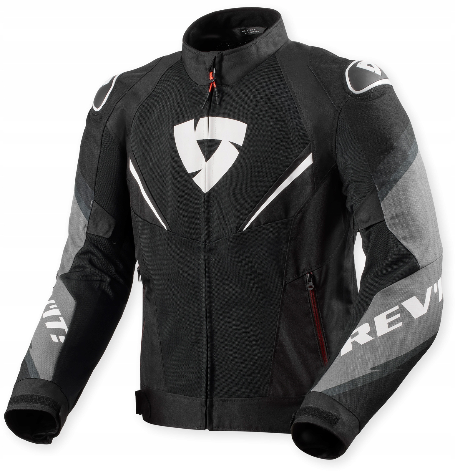 Textilná motocyklová bunda Revit Quantum 3 Air čierno-biela S
