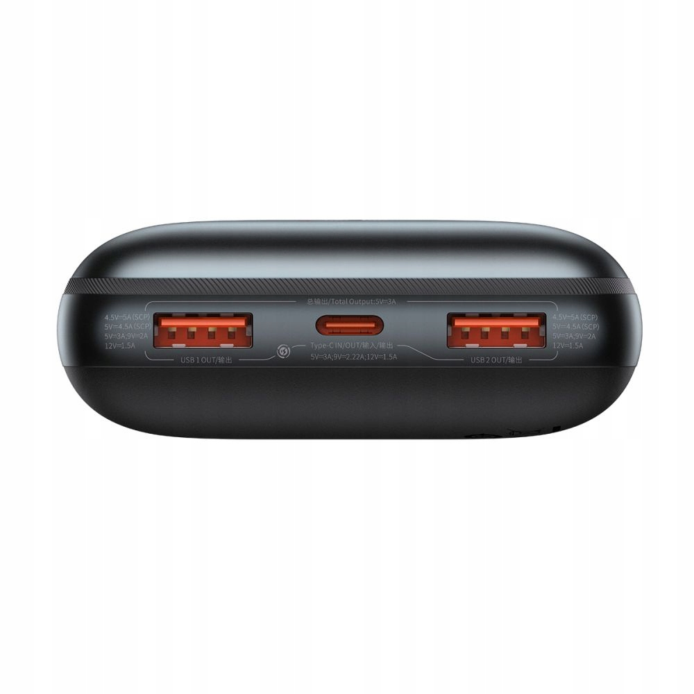 BASEUS питания-банк USB-C 20000mAh 22.5 Вт LED + кабель Тип литий-ионный аккумулятор