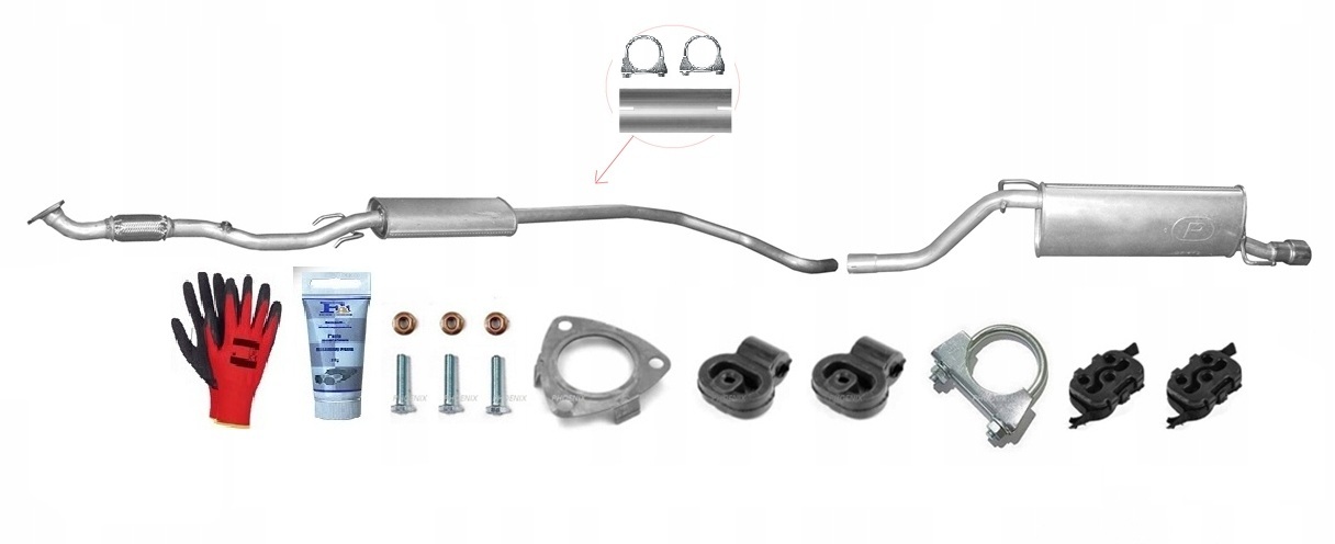 Opel Corsa D 1.4 (od Roku 2006) Sportovní Tlumič sada bonus