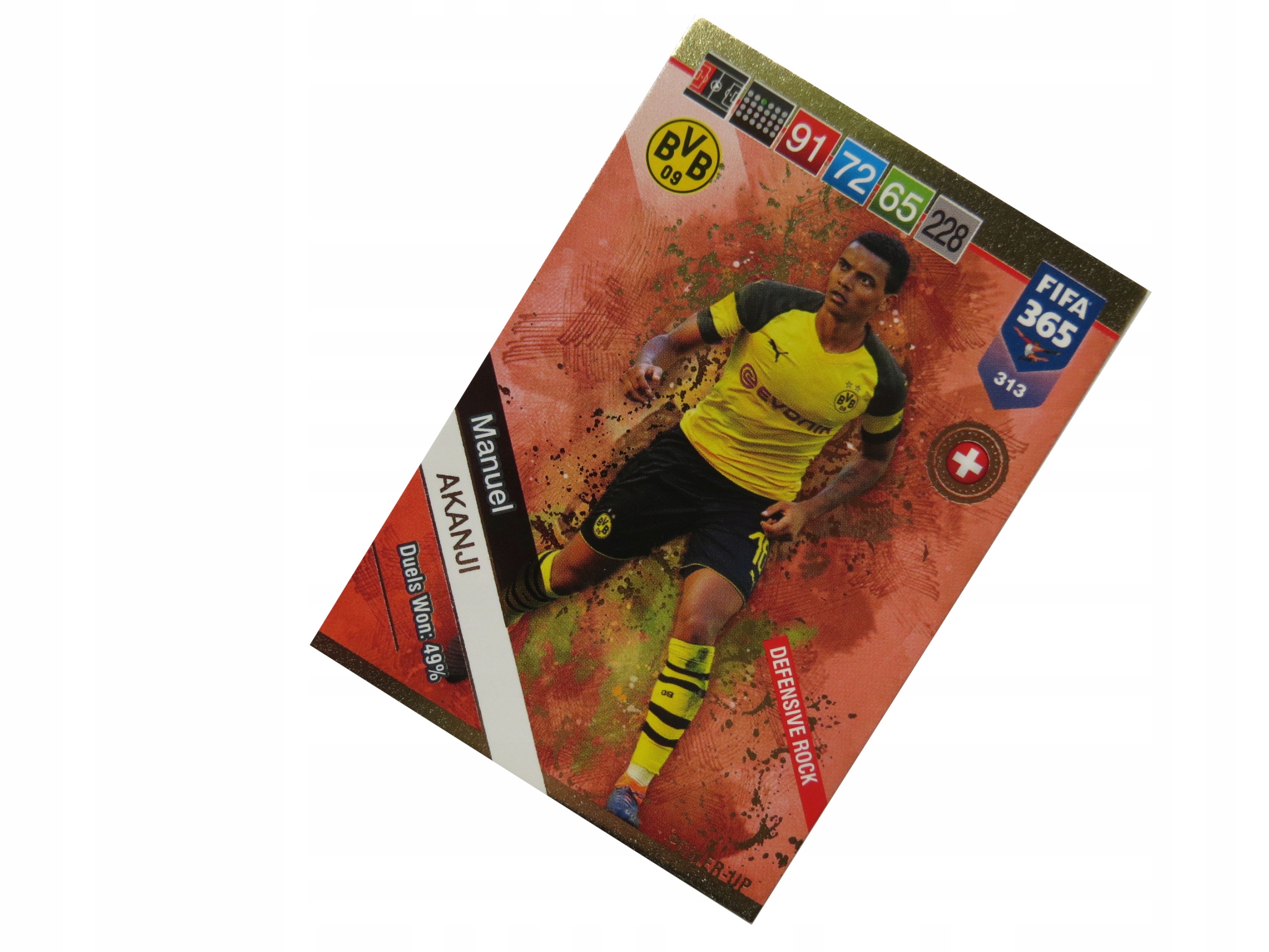 Panini Fifa 365 2019 Power-up Defensive Rock 313 Manuel Akanji Borussia Bvb