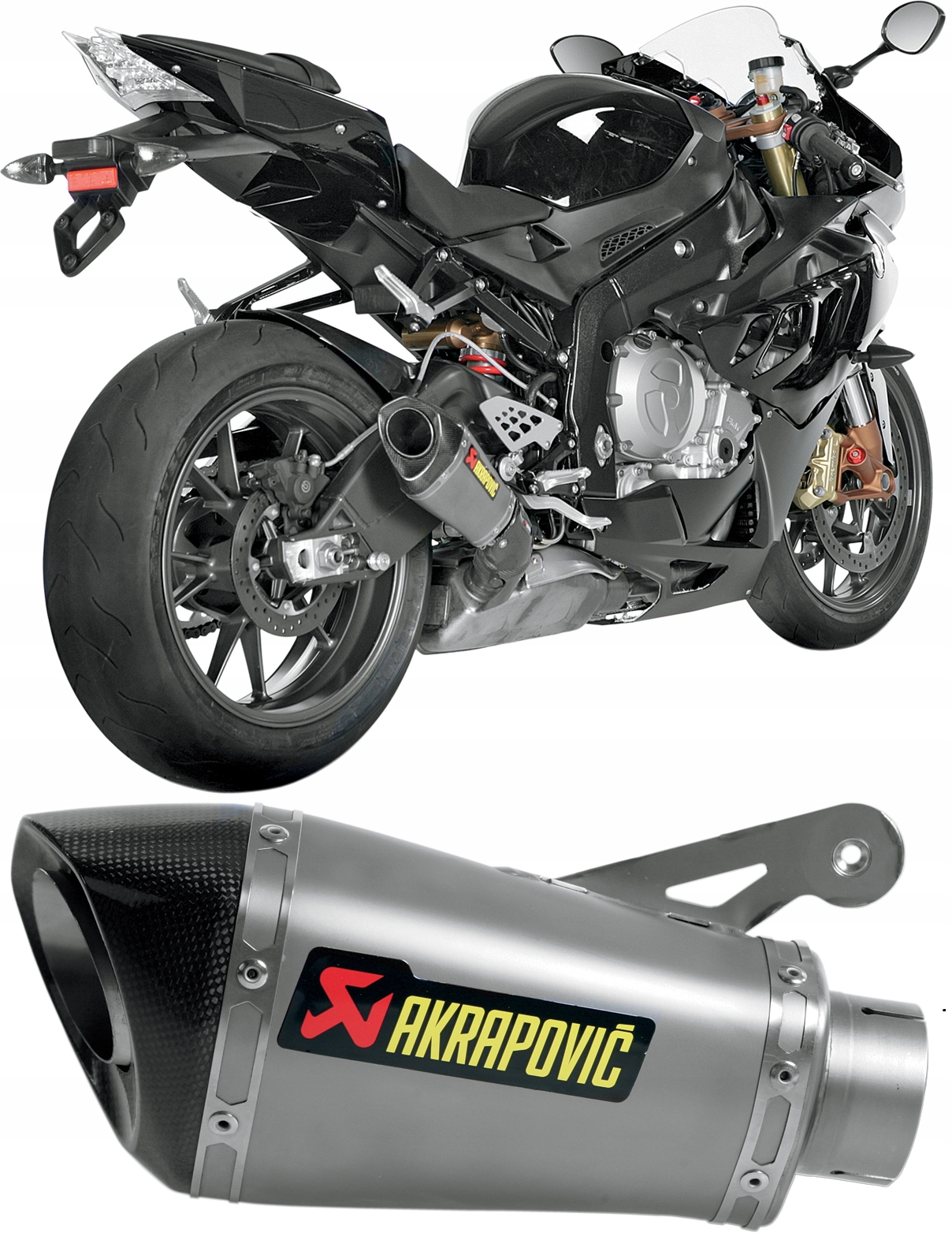 S-B10SO1-HASZ - Глушник вихлопних газів Akrapovic BMW S 1000 R / RR 2011-2016