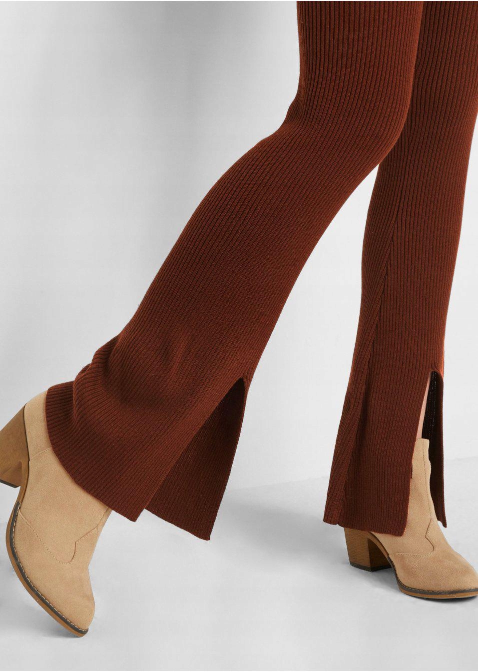 BONPRIX _ZT 4CM DZIANINOWE SPODNIE CIĄŻOWE _/ 46 Rozmiar 46