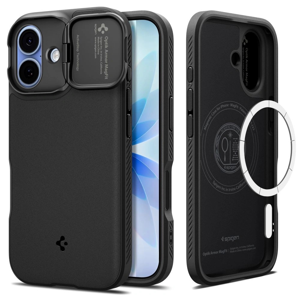Pouzdro Spigen Optik Armor Mag MagSafe pro Apple iPhone 17 Černá