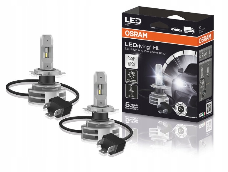 

Osram żarówka LEDriving Hl H4 Gen2 6000 K 2szt.