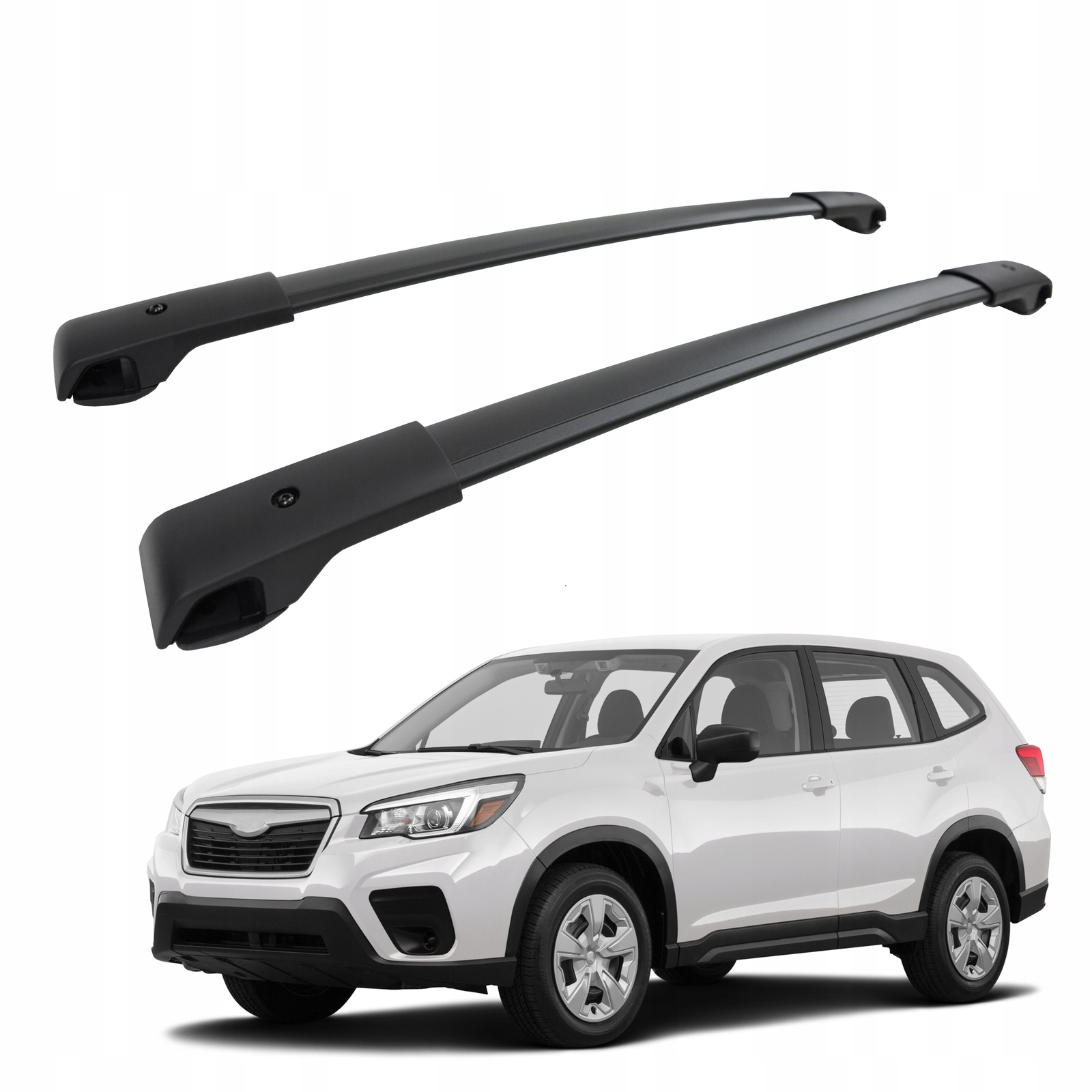 Strešné nosiče priečniky pre Subaru Forester 2019-2024 Oem štýl čierny 2 ks
