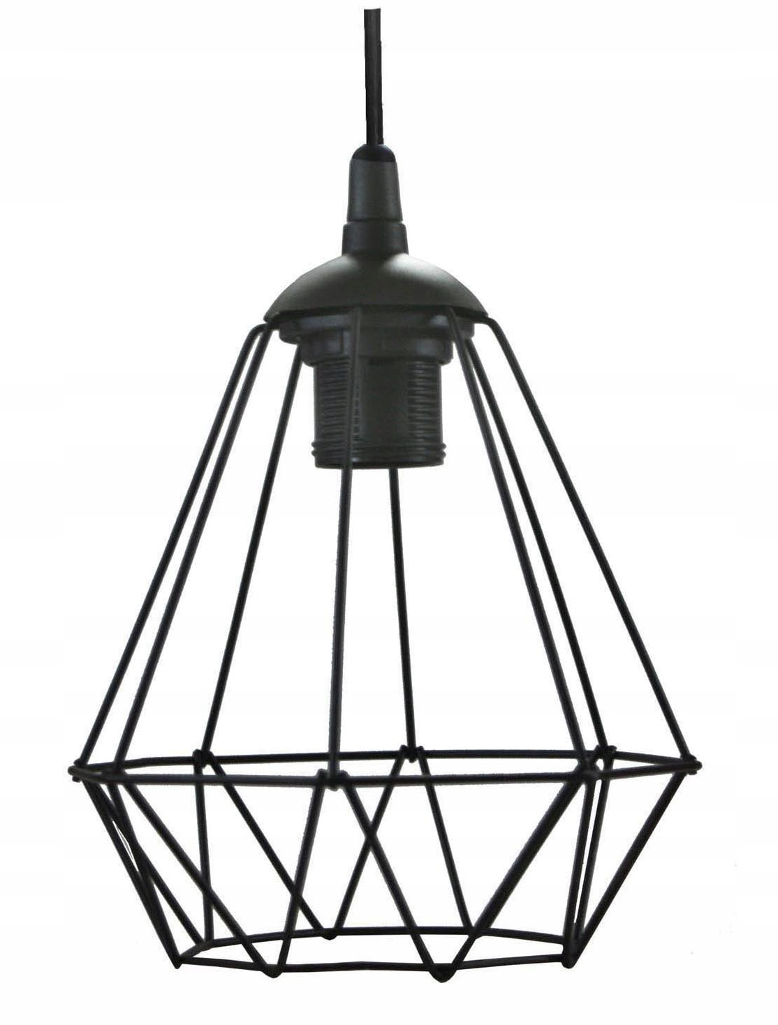 

Lampa wisząca loft czarna żyrandol plafon Led zwis