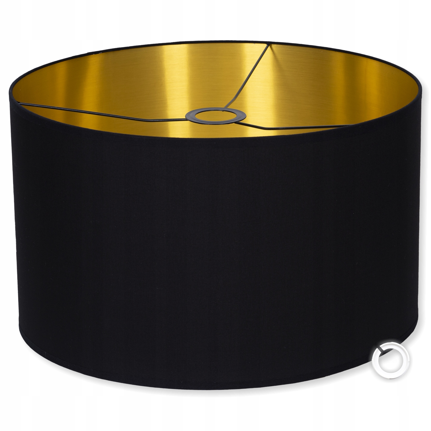 Stínidlo Materiál Černý Zlatý pro lampu Verze Premium 40 cm E27 E14 Válec