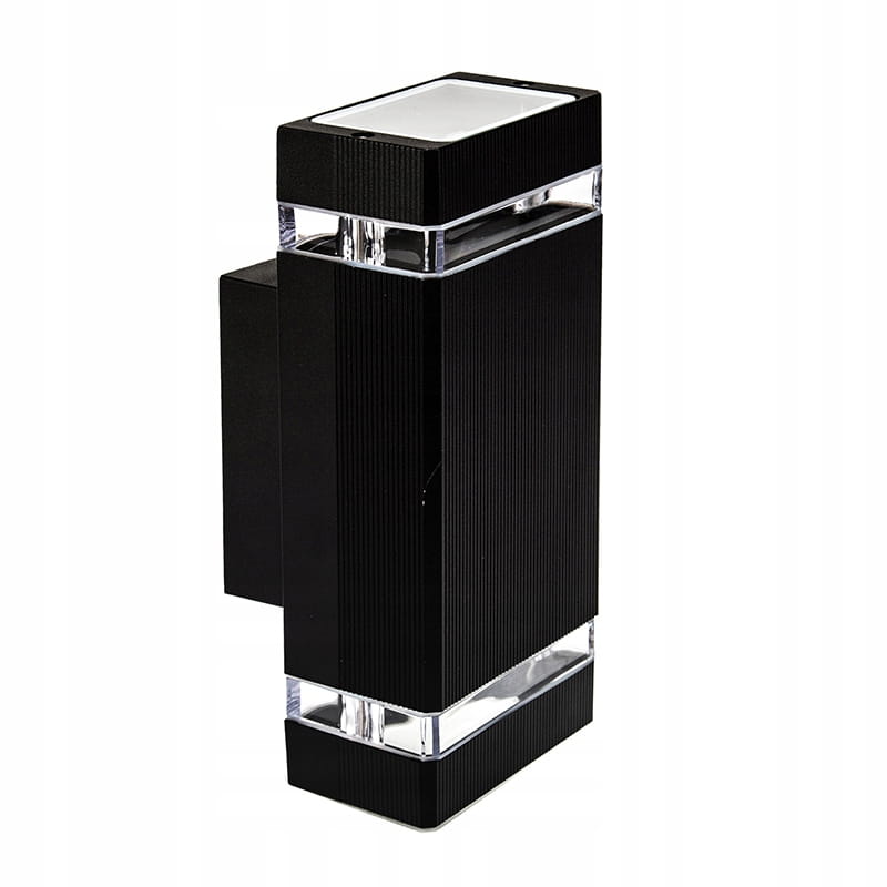 KINKIET ZEWNĘTRZNY LAMPA ELEWACYJNA GU10 CZARNY