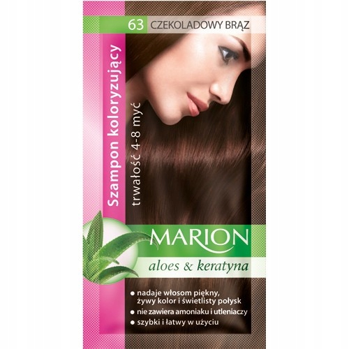 

Marion Szampon koloryzujący 4-8 myć nr 63 czekolad