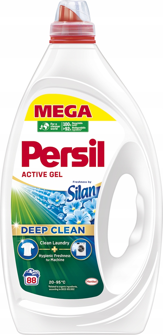 Levně Gel na bílé prádlo Persil Gel Fresh 3,96l 88 praní