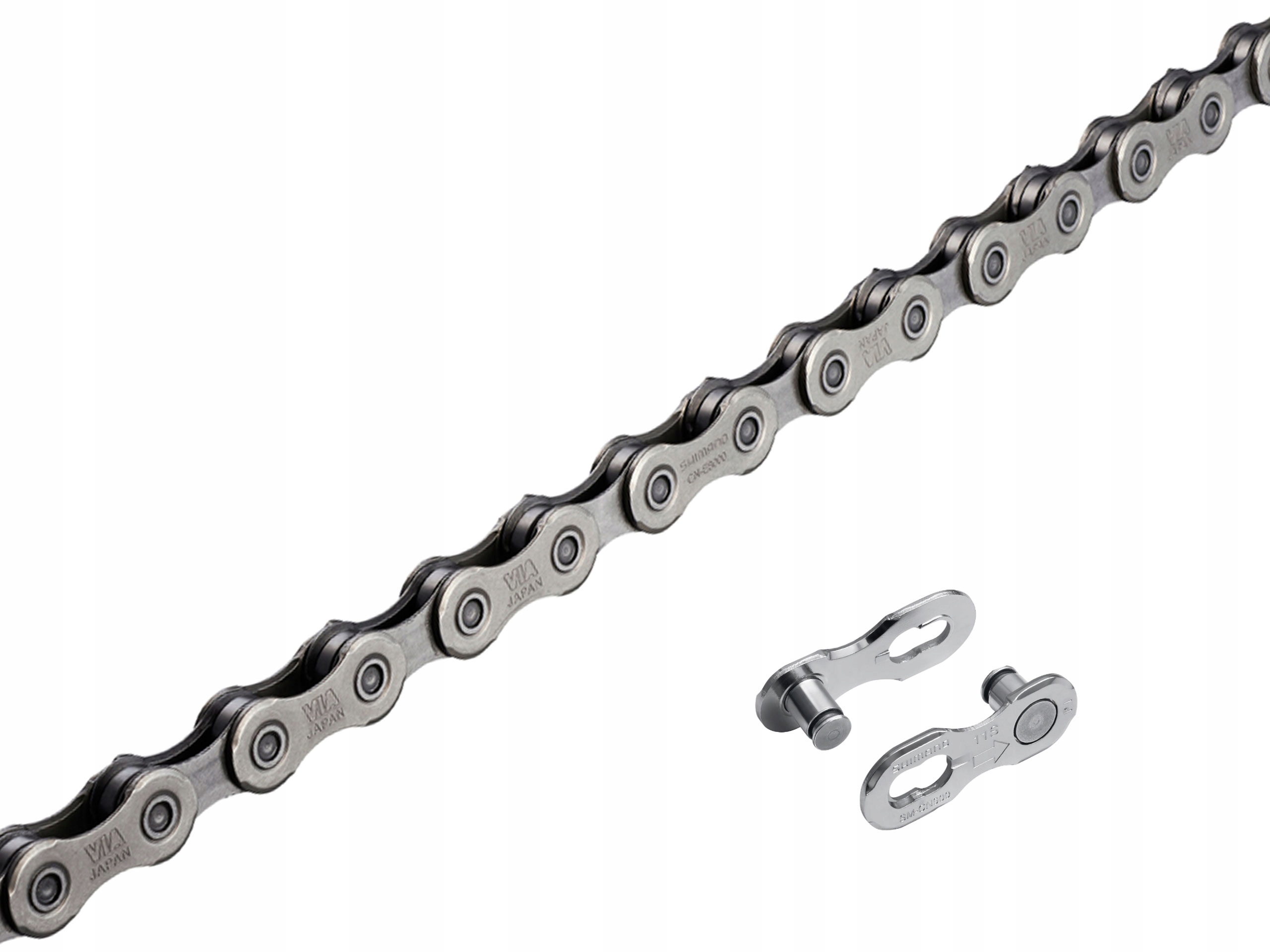 Řetěz na kolo Shimano CN-E8000 na kolo, 11 rychlostí, 138 článků