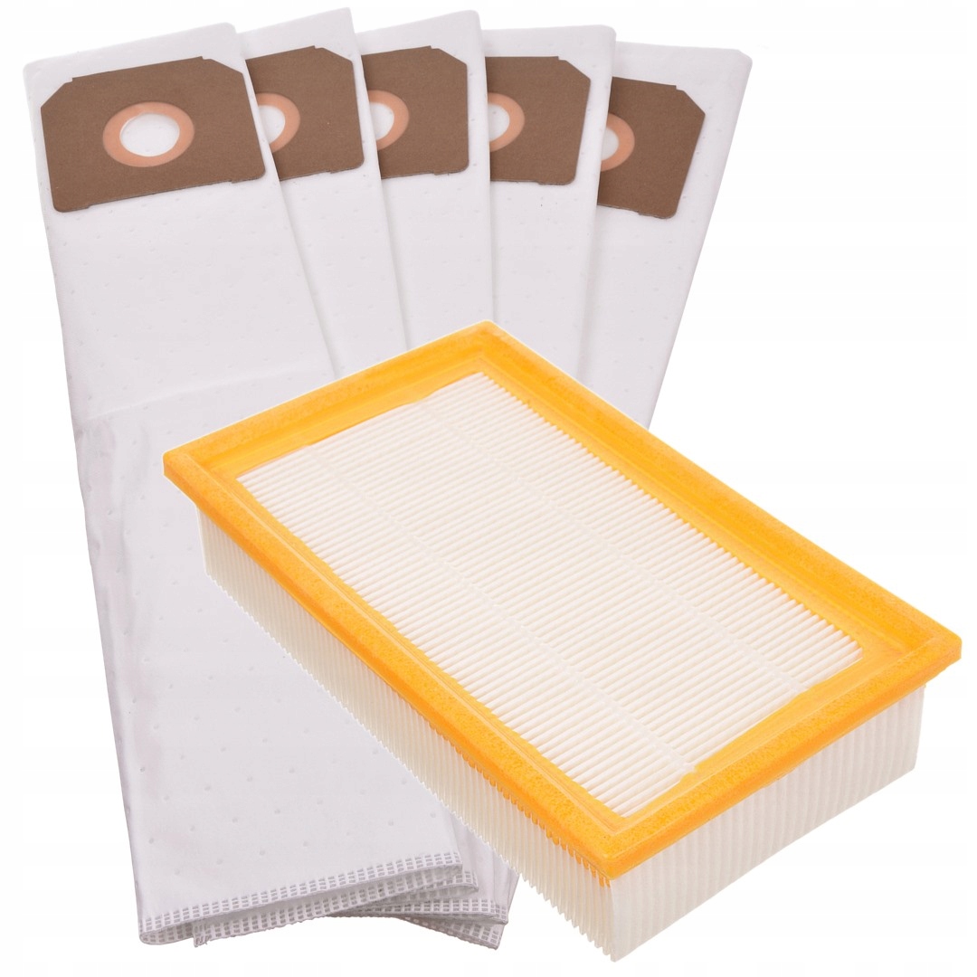 5x WORKI + FILTR DO ODKURZACZA Bosch GAS 35 L AFC, HILTI VC20 VC40 VC60