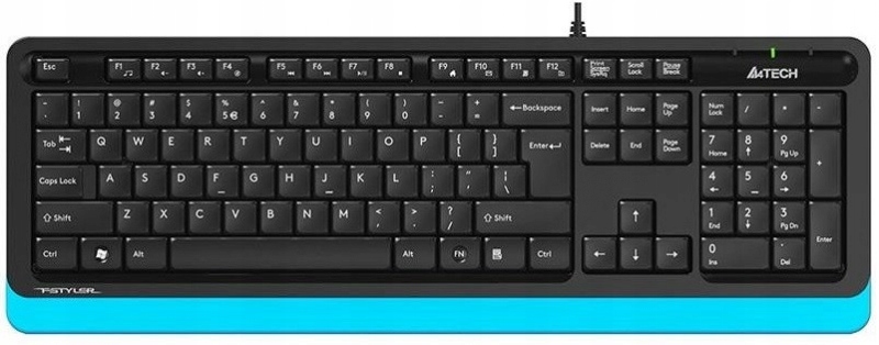 Оригинальная клавиатура A4Tech FSTYLER FK10 BLUE A4TKLA46450 Blue Us / CZ