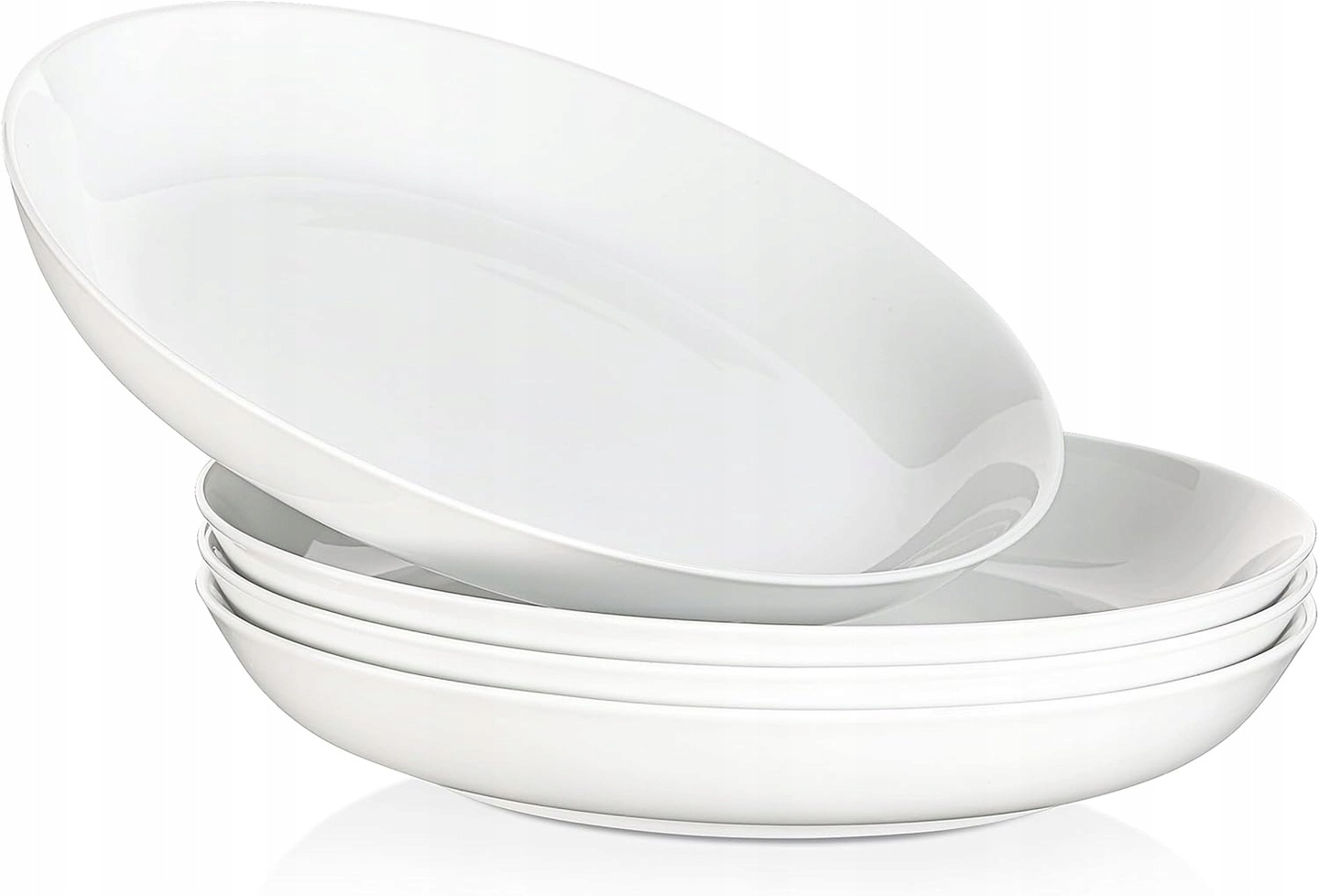 Sada talířů, talíř mělký 26 cm, bílý porcelánový