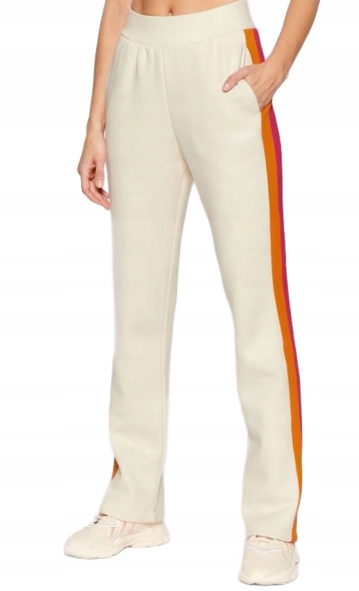 Guess Béžové Tepláky S Dlouhým Logem Xs Gaq